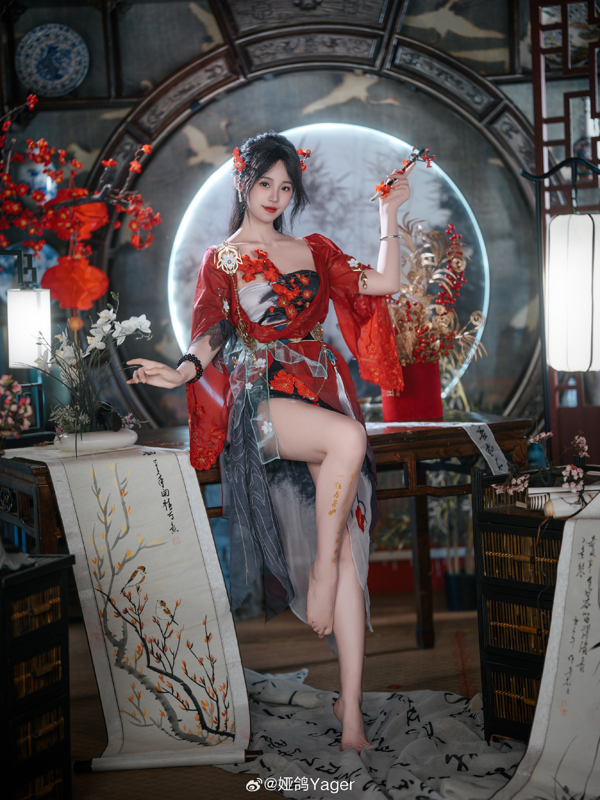 mk体育新年戒色别搞👍永劫主持娅鸽晒照：一片雪白摄人心魄🥵